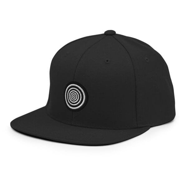 "The Target" Snapback Cap - Black - Image 5