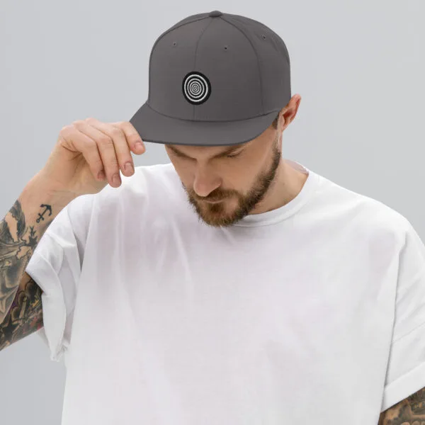 "The Target" Snapback Cap - Dark Grey - Image 2