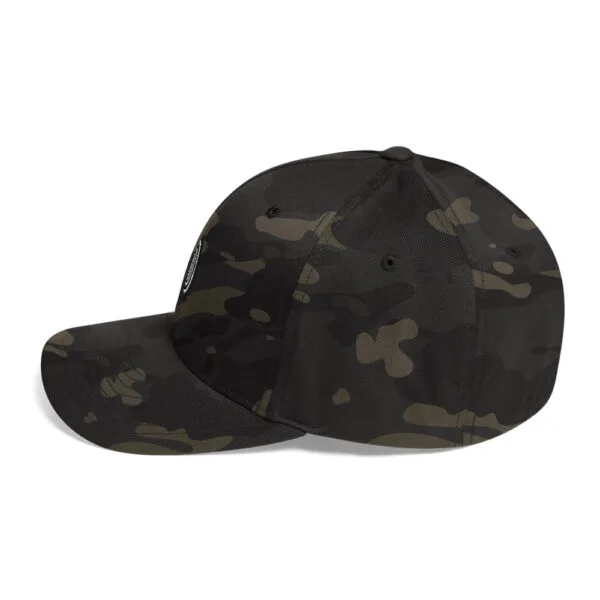 “The Target” Flexfit Cap - Dark Camo - Image 6