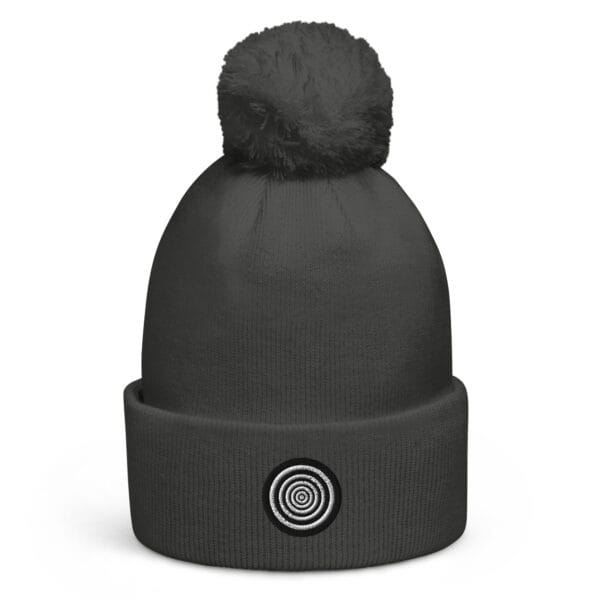 “The Target” Pom-pom Beanie - Grey