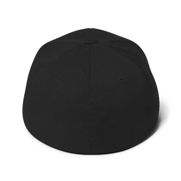 “The Space Invader” Flexfit Cap - Black - Image 4