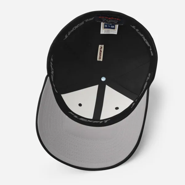 “The Space Invader” Flexfit Cap - Black - Image 10