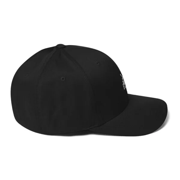 “The Space Invader” Flexfit Cap - Black - Image 5