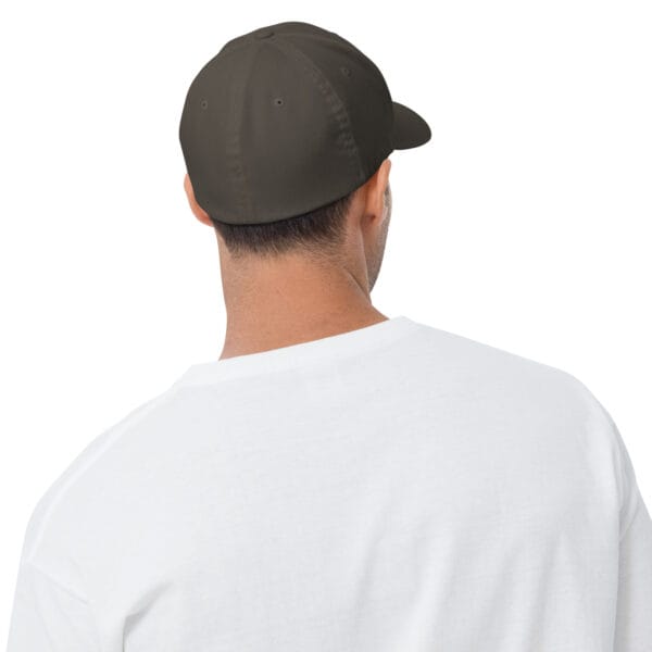 “The Space Invader” Flexfit Cap - Dark Grey - Image 3