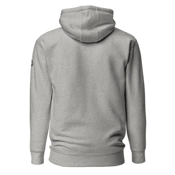“The Space Invader” Premium Hoodie - Grey - Image 10
