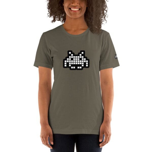 “The Space Invader” Premium T-Shirt - Army Green - Image 13