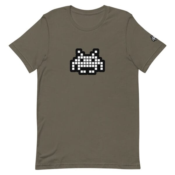 “The Space Invader” Premium T-Shirt - Army Green - Image 10