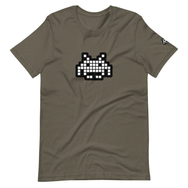 “The Space Invader” Premium T-Shirt - Army Green - Image 11