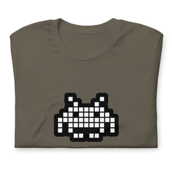 “The Space Invader” Premium T-Shirt - Army Green - Image 6