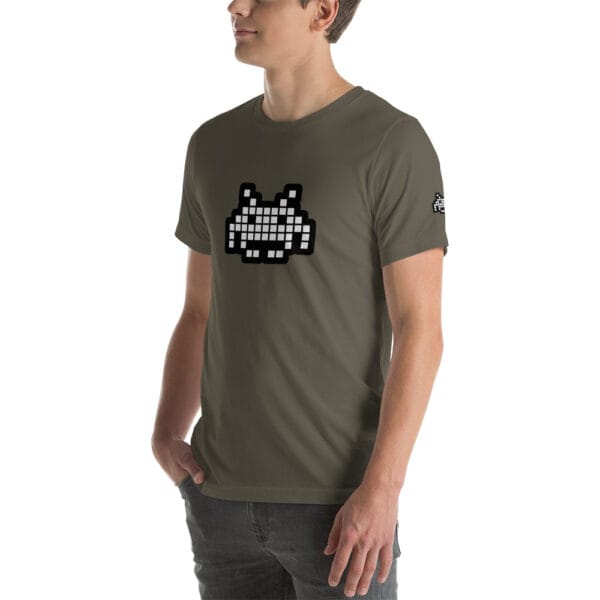 “The Space Invader” Premium T-Shirt - Army Green - Image 17