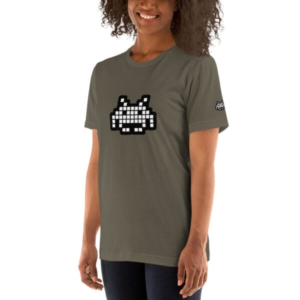 “The Space Invader” Premium T-Shirt - Army Green - Image 18