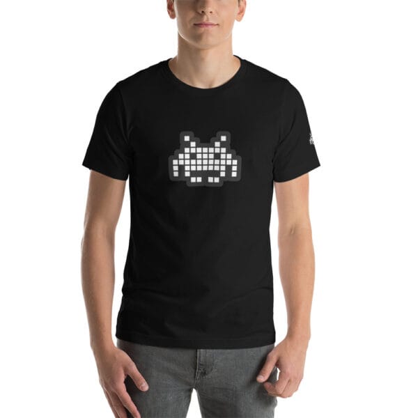 “The Space Invader” Premium T-Shirt - Black - Image 6