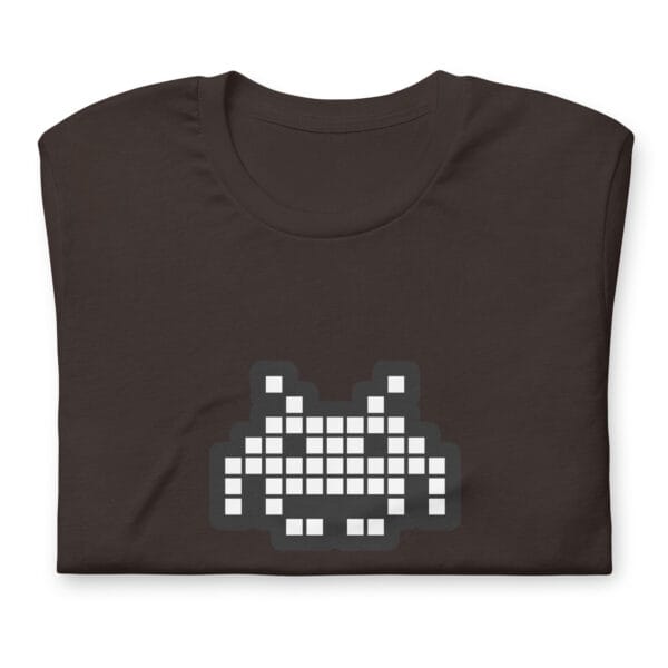 “The Space Invader” Premium T-Shirt - Brown - Image 8