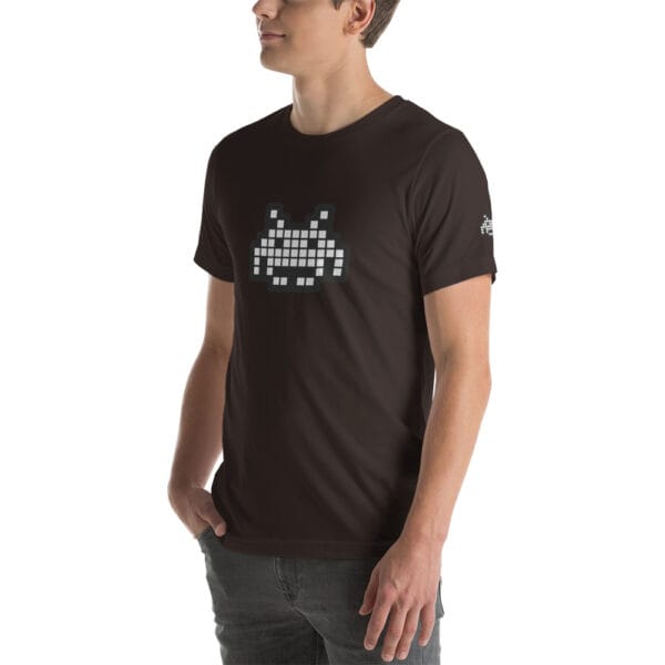 “The Space Invader” Premium T-Shirt - Brown - Image 18
