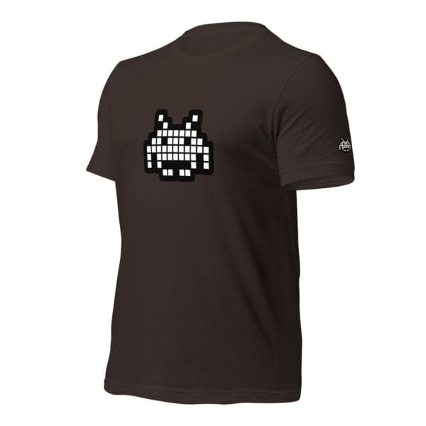 “The Space Invader” Premium T-Shirt - Brown - Image 2