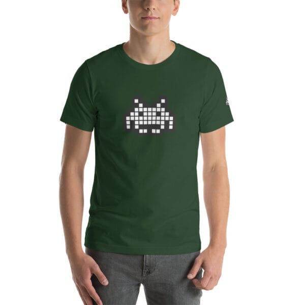“The Space Invader” Premium T-Shirt - Forest Green - Image 6