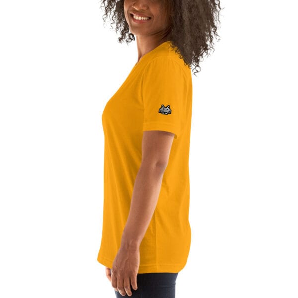 “The Space Invader” Premium T-Shirt - Gold - Image 16