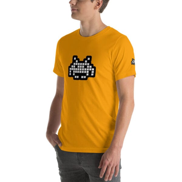 “The Space Invader” Premium T-Shirt - Gold - Image 17