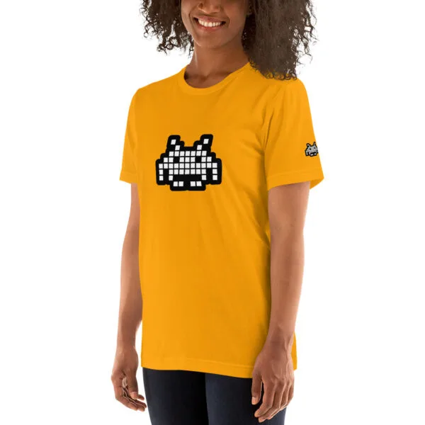 “The Space Invader” Premium T-Shirt - Gold - Image 18
