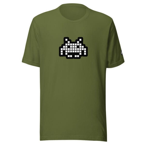 “The Space Invader” Premium T-Shirt - Olive Green - Image 5