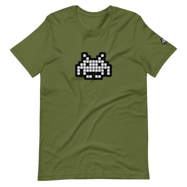 “The Space Invader” Premium T-Shirt - Olive Green - Image 10