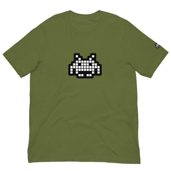 “The Space Invader” Premium T-Shirt - Olive Green - Image 12