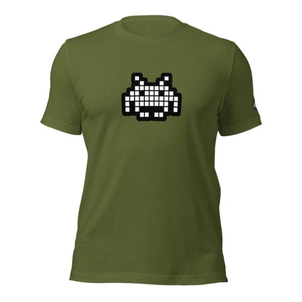 “The Space Invader” Premium T-Shirt - Olive Green - Image 13