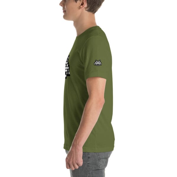 “The Space Invader” Premium T-Shirt - Olive Green - Image 15