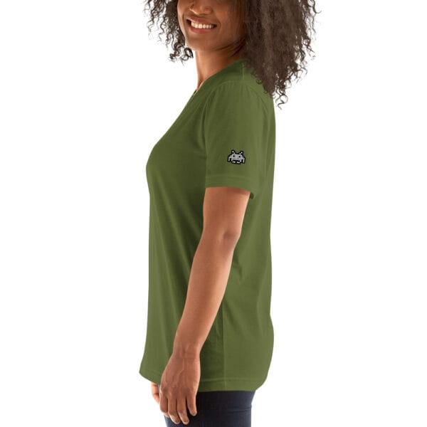 “The Space Invader” Premium T-Shirt - Olive Green - Image 16