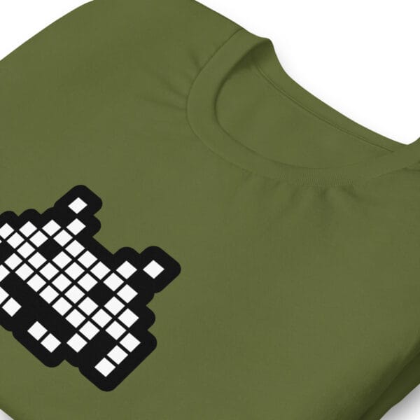 “The Space Invader” Premium T-Shirt - Olive Green - Image 20