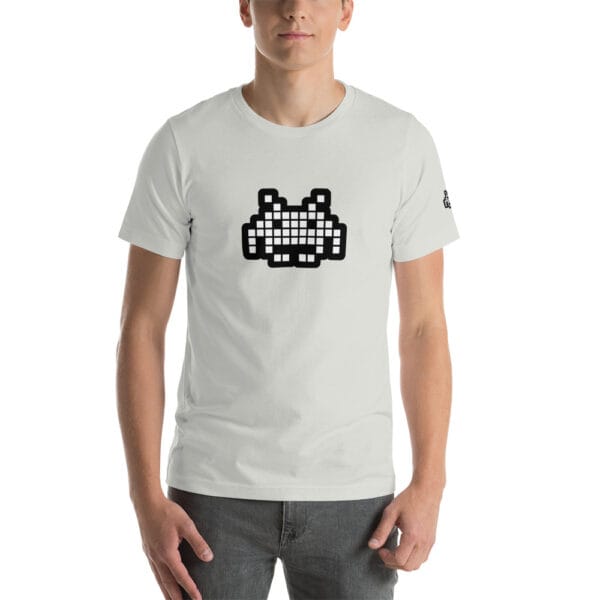“The Space Invader” Premium T-Shirt - Silver - Image 6