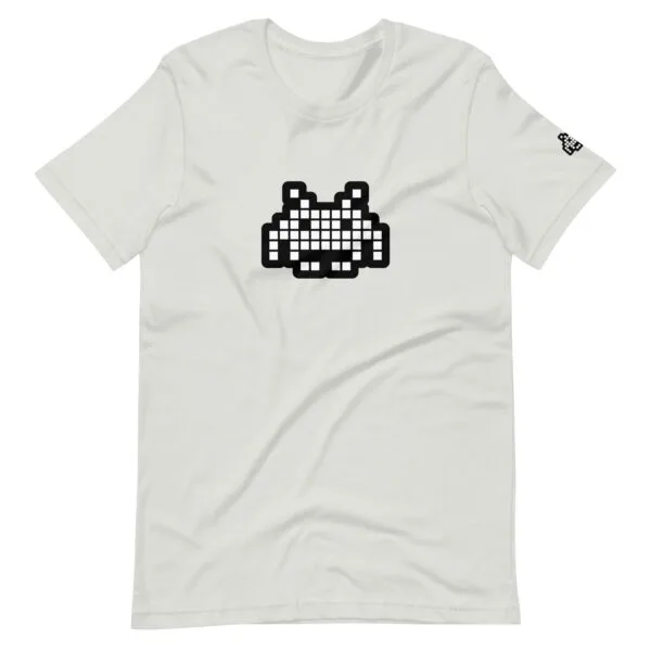 “The Space Invader” Premium T-Shirt - Silver - Image 8