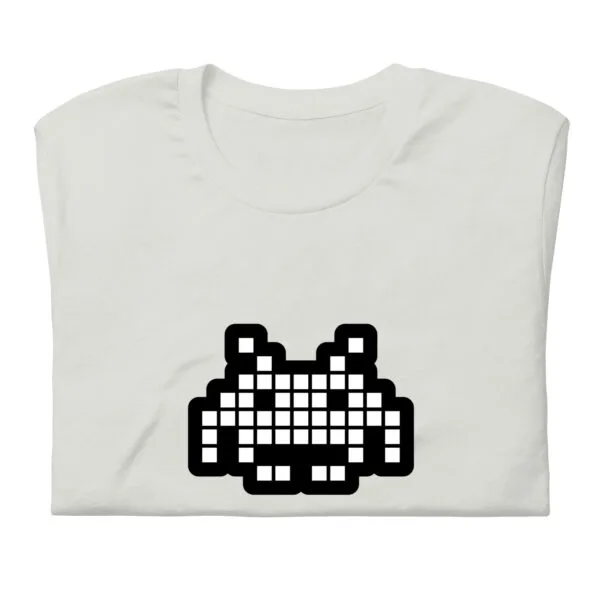 “The Space Invader” Premium T-Shirt - Silver - Image 10