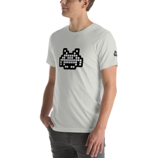 “The Space Invader” Premium T-Shirt - Silver - Image 18