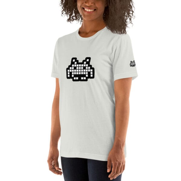 “The Space Invader” Premium T-Shirt - Silver - Image 19