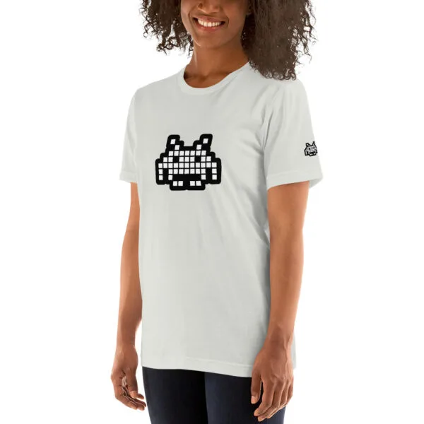 “The Space Invader” Premium T-Shirt - Silver - Image 19