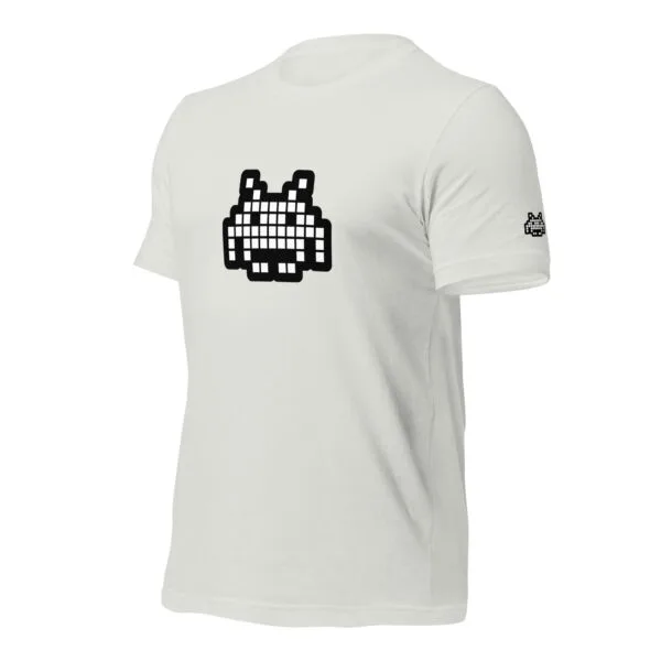 “The Space Invader” Premium T-Shirt - Silver - Image 2