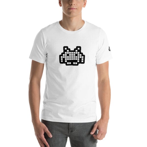 “The Space Invader” Premium T-Shirt - White - Image 18