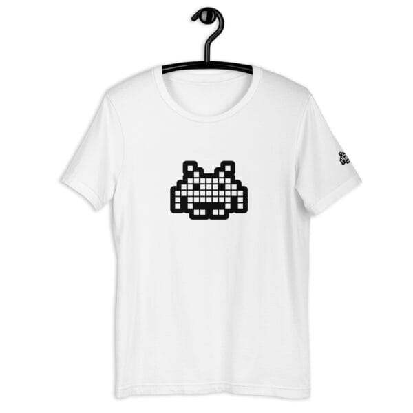 “The Space Invader” Premium T-Shirt - White - Image 5