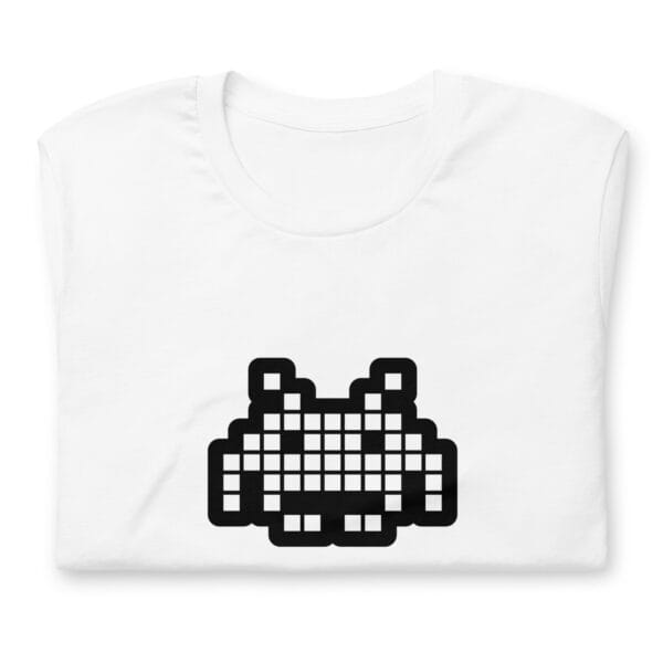 “The Space Invader” Premium T-Shirt - White - Image 6