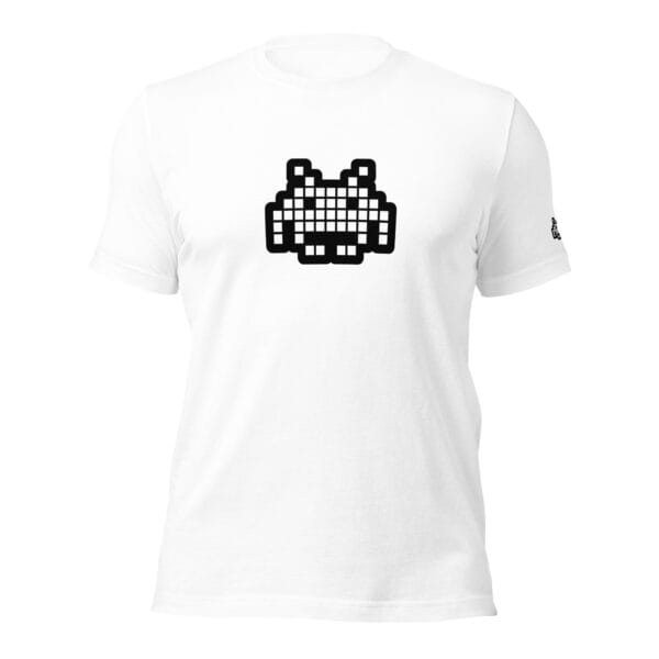 “The Space Invader” Premium T-Shirt - White - Image 8
