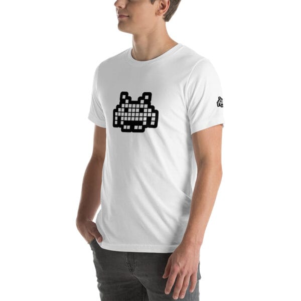 “The Space Invader” Premium T-Shirt - White - Image 15