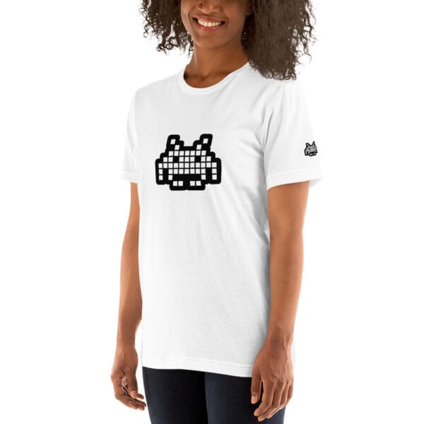 “The Space Invader” Premium T-Shirt - White - Image 14