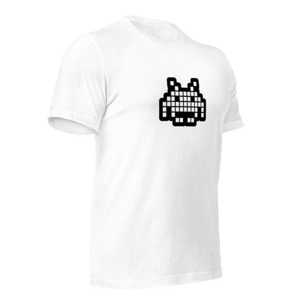 “The Space Invader” Premium T-Shirt - White - Image 3